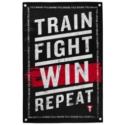TITLE Boxing Train Fight Win Repeat Banner