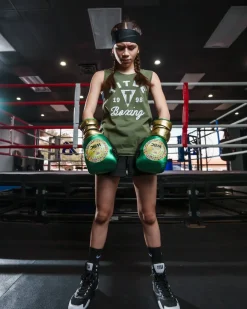 TITLE Boxing Women's Distressed Label Muscle Tank