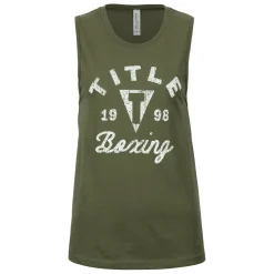 TITLE Boxing Women's Distressed Label Muscle Tank