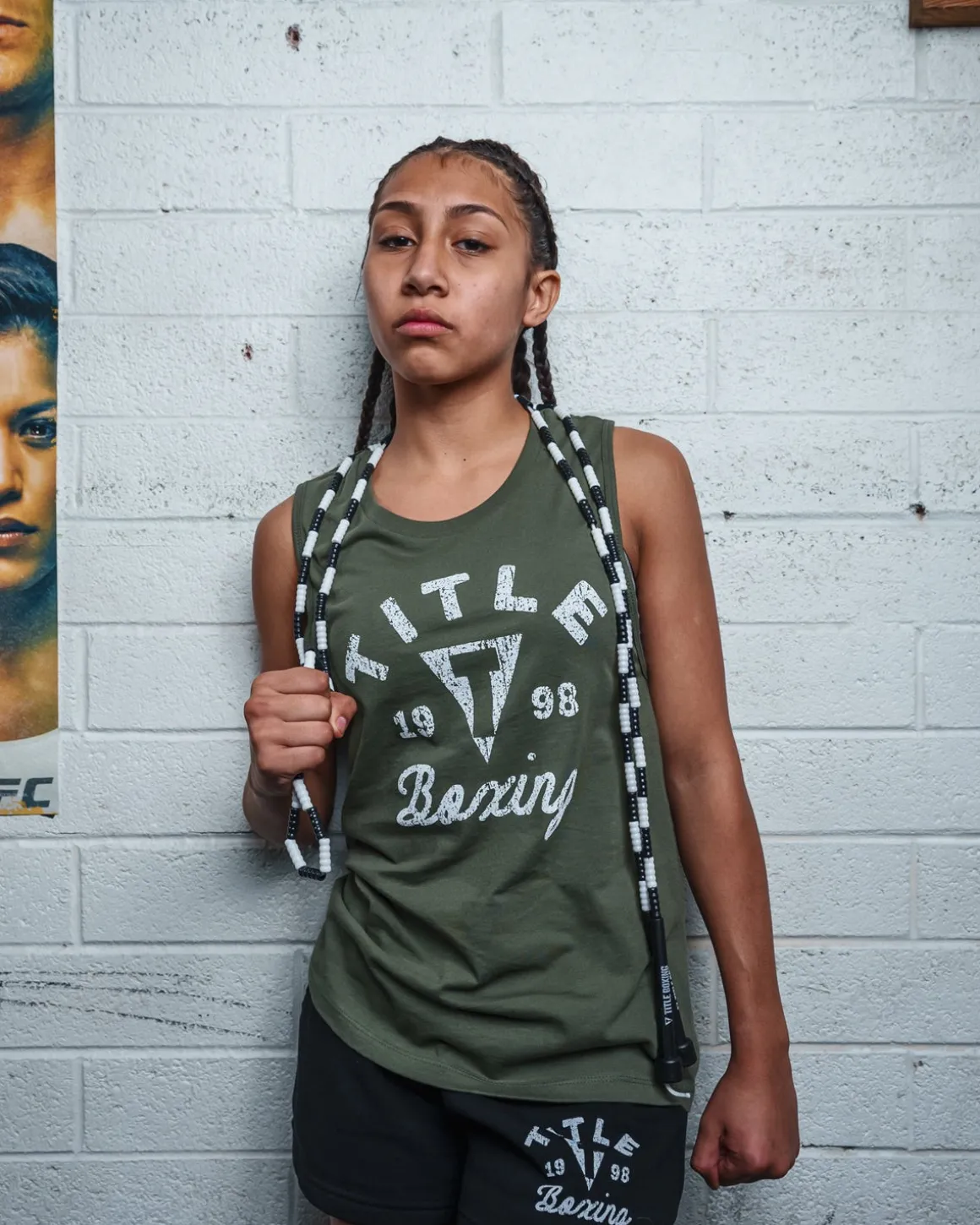TITLE Boxing Women's Distressed Label Muscle Tank