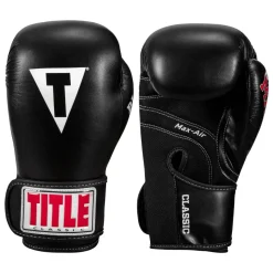 TITLE Classic Black Max Boxing Gloves