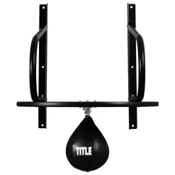 TITLE Classic Boxing Speed Bag Platform & Gloves Bundle