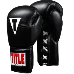 TITLE Classic Leather Lace Training Boxing Gloves 2.0