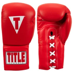 TITLE Classic Leather Lace Training Boxing Gloves 2.0