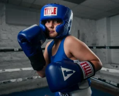 TITLE Classic USA Boxing Competition Headgear – With Cheeks