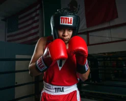 TITLE Classic USA Boxing Competition Headgear – With Cheeks