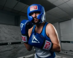 TITLE Classic USA Boxing Competition Headgear – With Cheeks