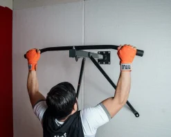 TITLE Deluxe Wallmount Pull-Up Bar & Bag Hanger