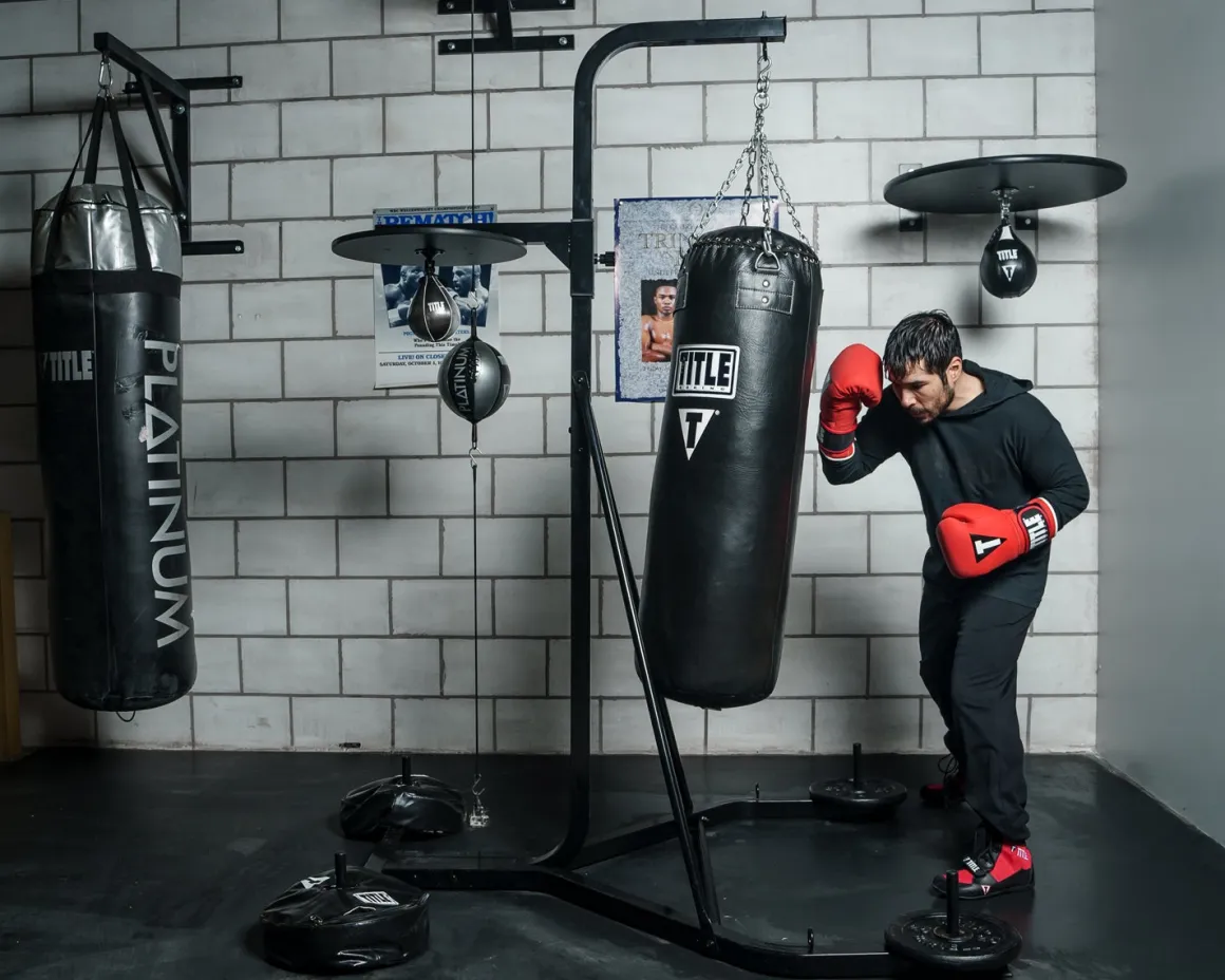 TITLE Heavy Bag And Speed Bag Stand