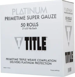 TITLE Platinum Primetime Super Gauze 50 rolls