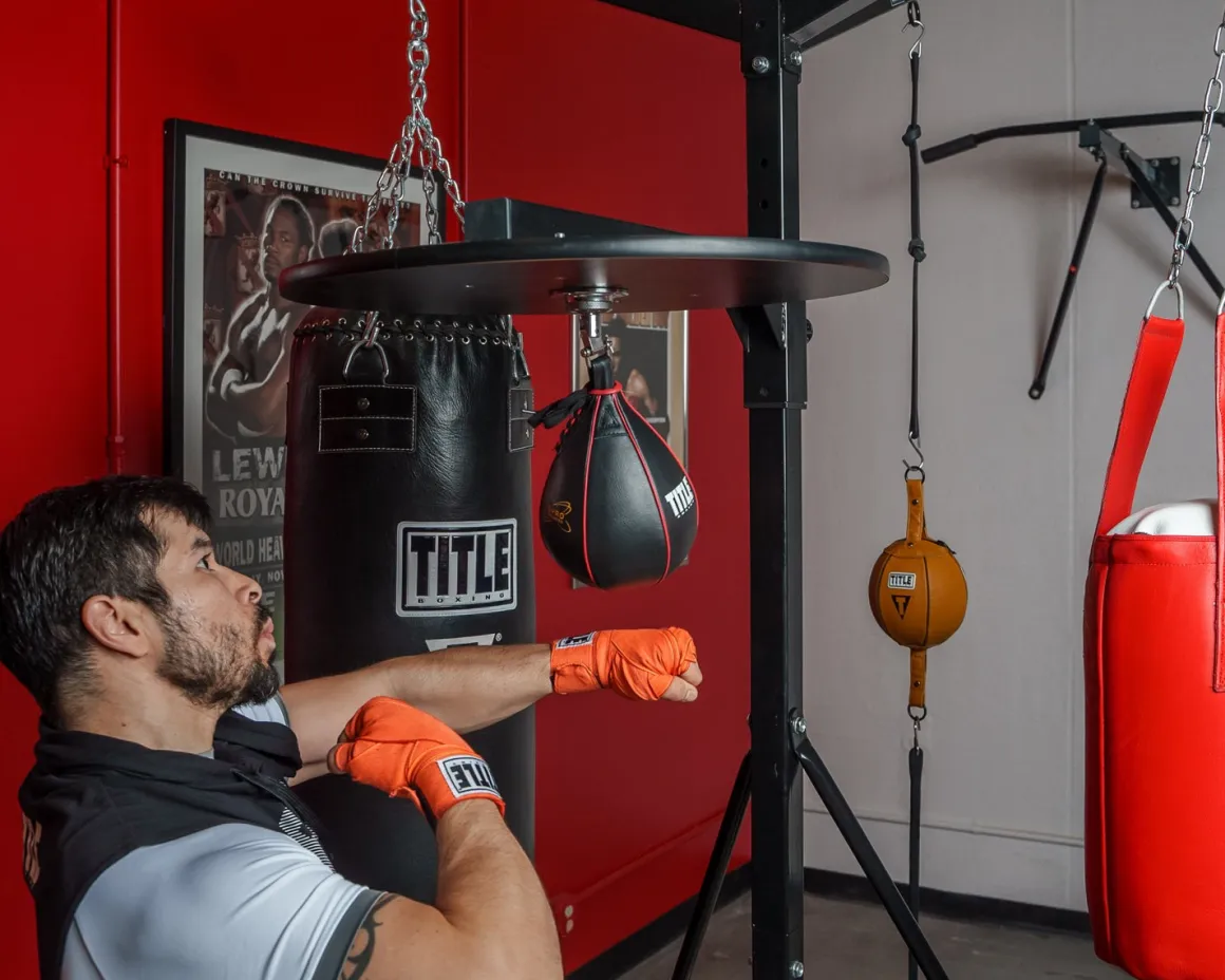 TITLE 4-Score Punching Bag Stand