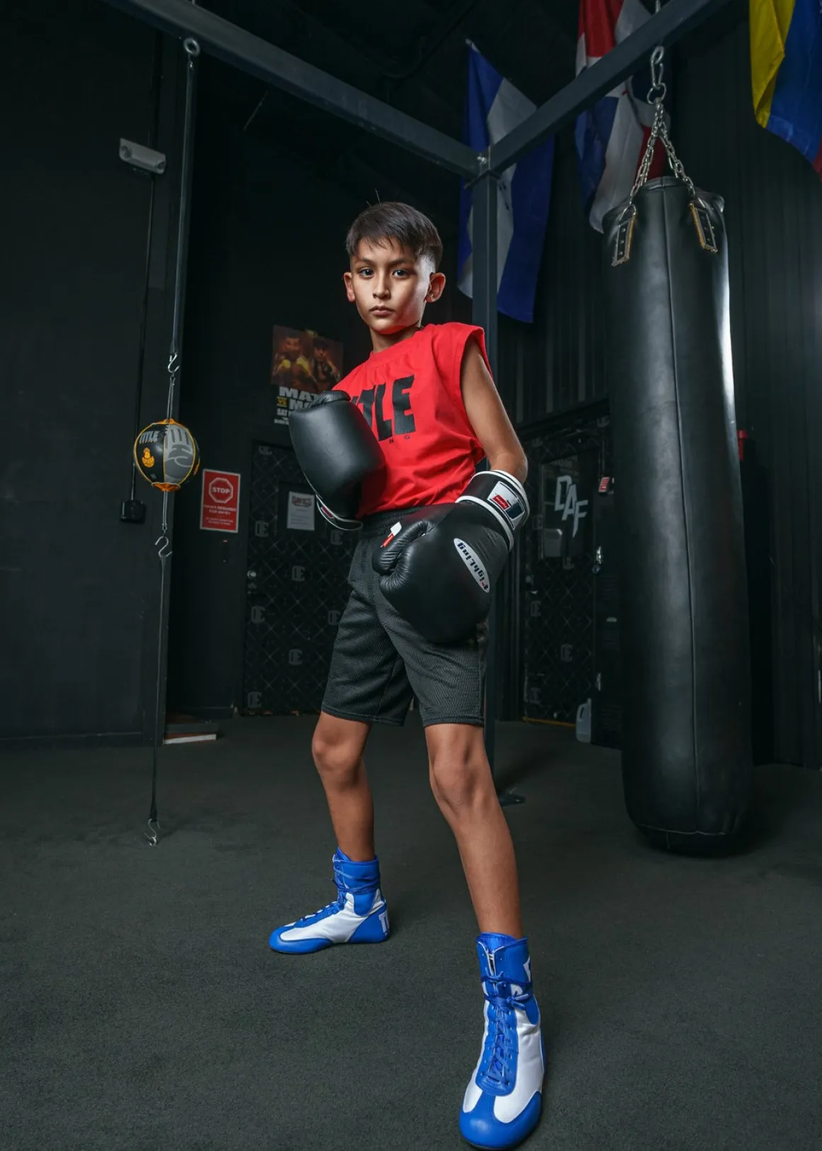 TITLE Speed-Flex Encore Mid Boxing Shoes