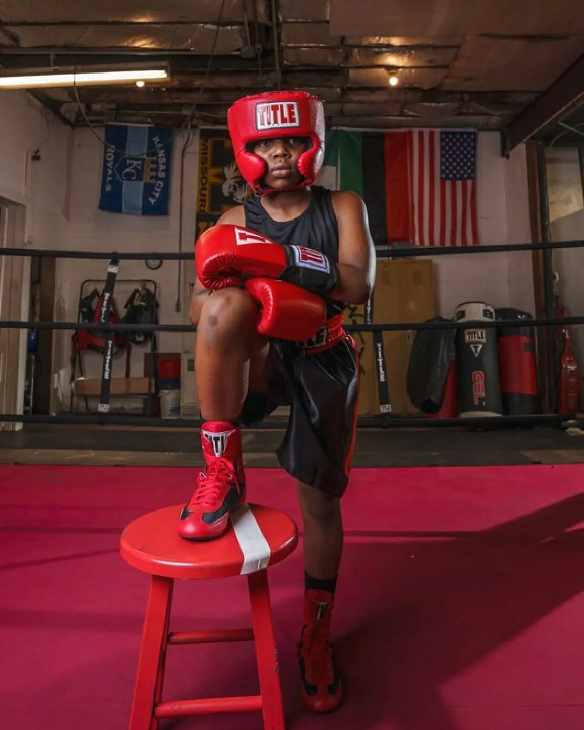 TITLE Speed-Flex Encore Mid Boxing Shoes