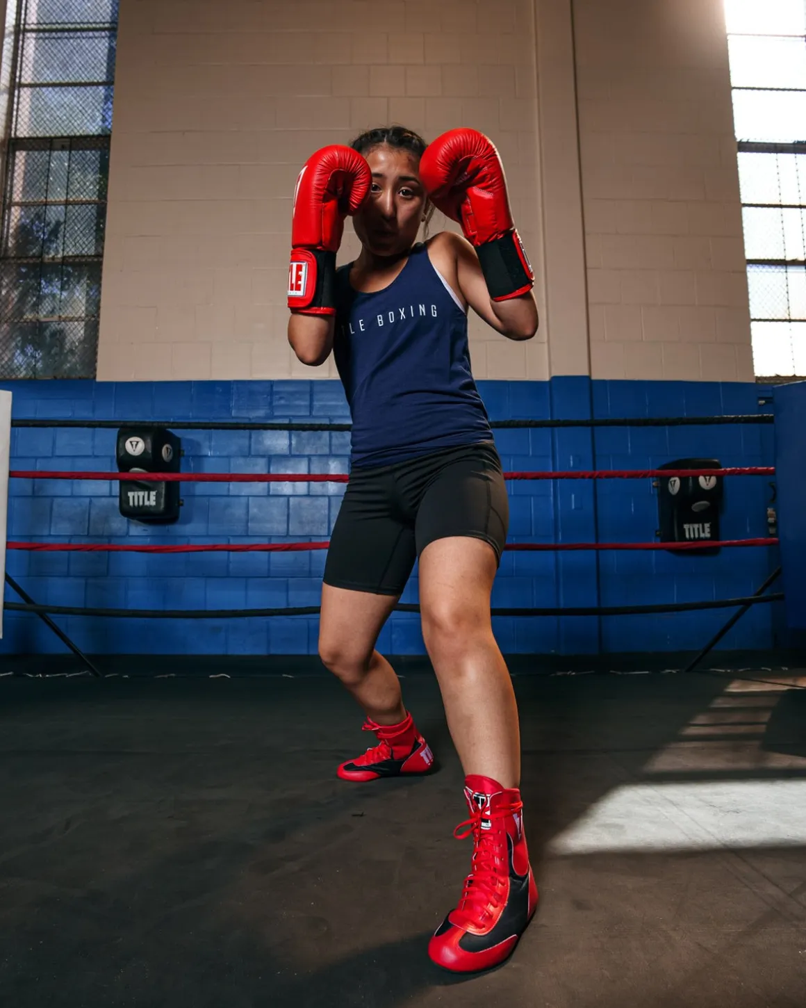 TITLE Speed-Flex Encore Mid Boxing Shoes