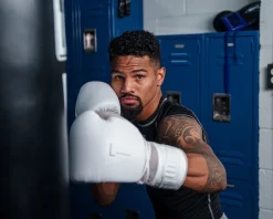TITLE White Lace Sparring Gloves 2.0