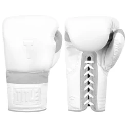 TITLE White Lace Sparring Gloves 2.0