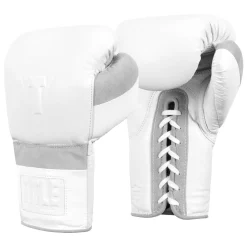 TITLE White Lace Sparring Gloves 2.0