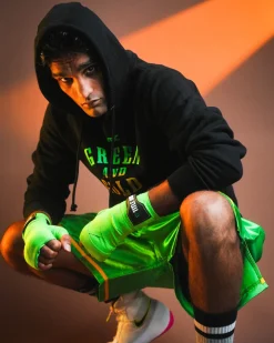 WBC By TITLE Boxing Green & Gold Hoodie